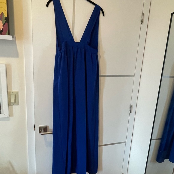 Blue maxi dress, medium - Picture 3 of 5